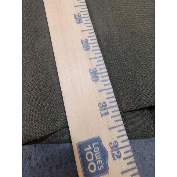 Vintage US Military Pants Mens 32R Green Poly Wool Tropical Dress Uniform 80s - Picture 3 of 11